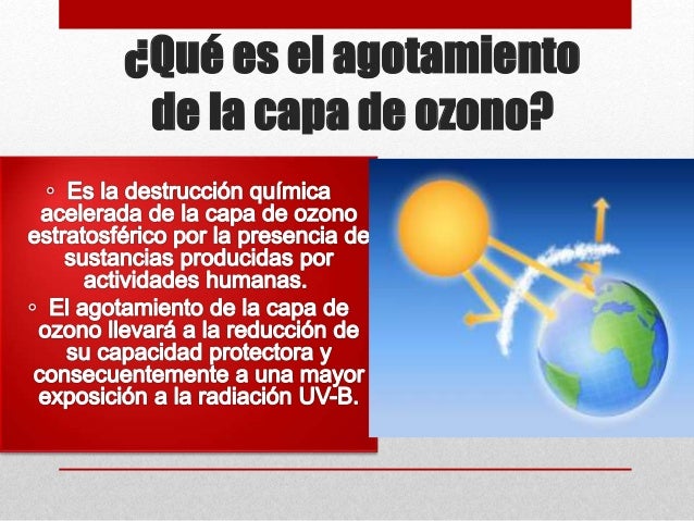 Agotamiento de la capa de ozono