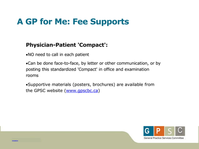 A gp for me overview presentation codes only | PPT