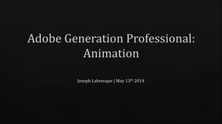 Adobe Generation Professional:Animation