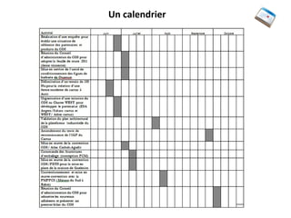 Un calendrier 