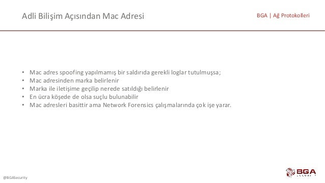 ag protokollerine yonelik adli bilisim analizi