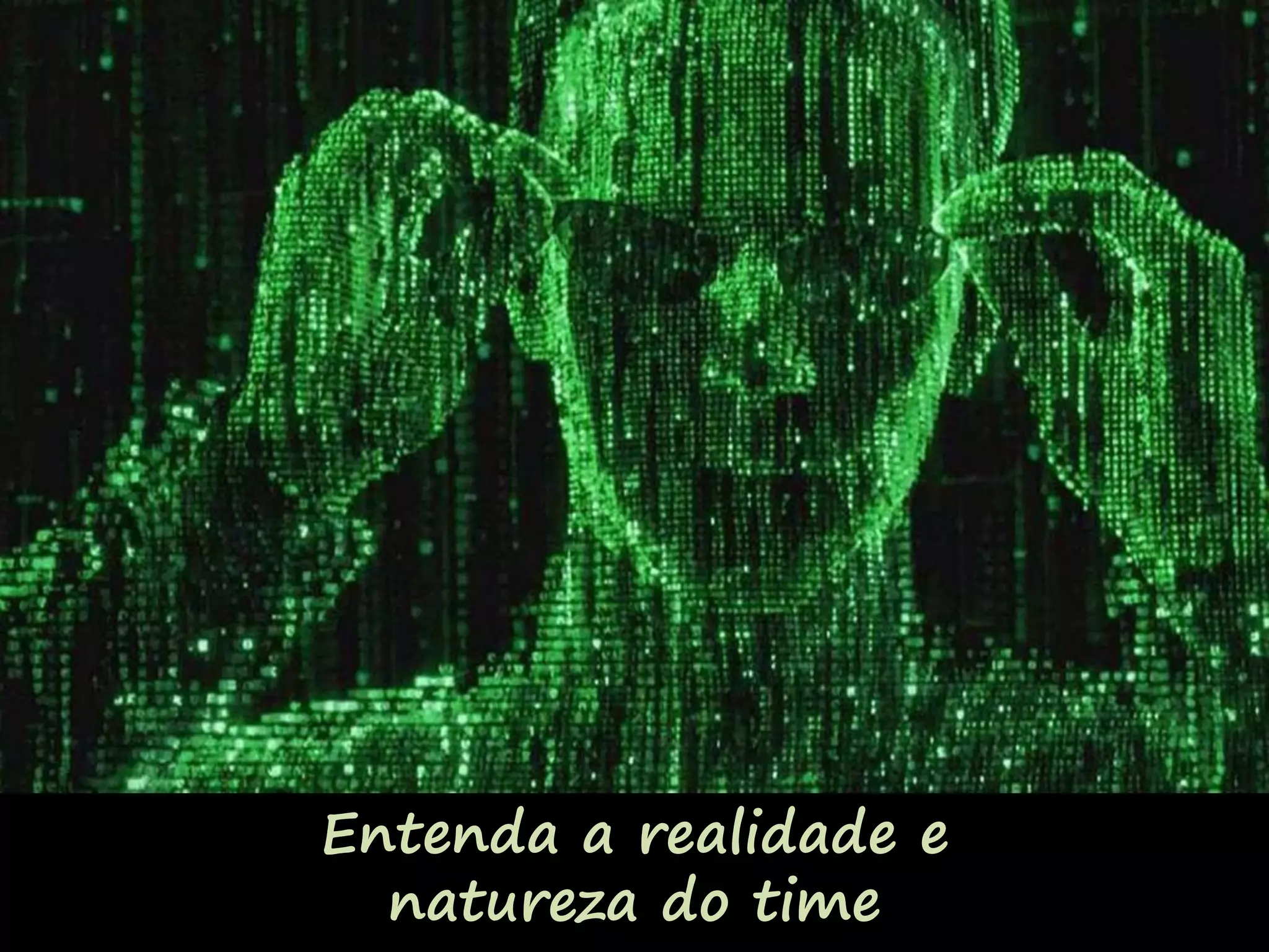 Entenda a realidade e
natureza do time
 