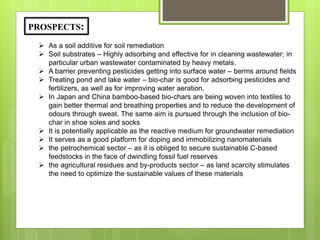 BIOCHAR: PREPARATION AND IT'S ROLE IN CLIMATE CHANGE MITIGATION | PPTX