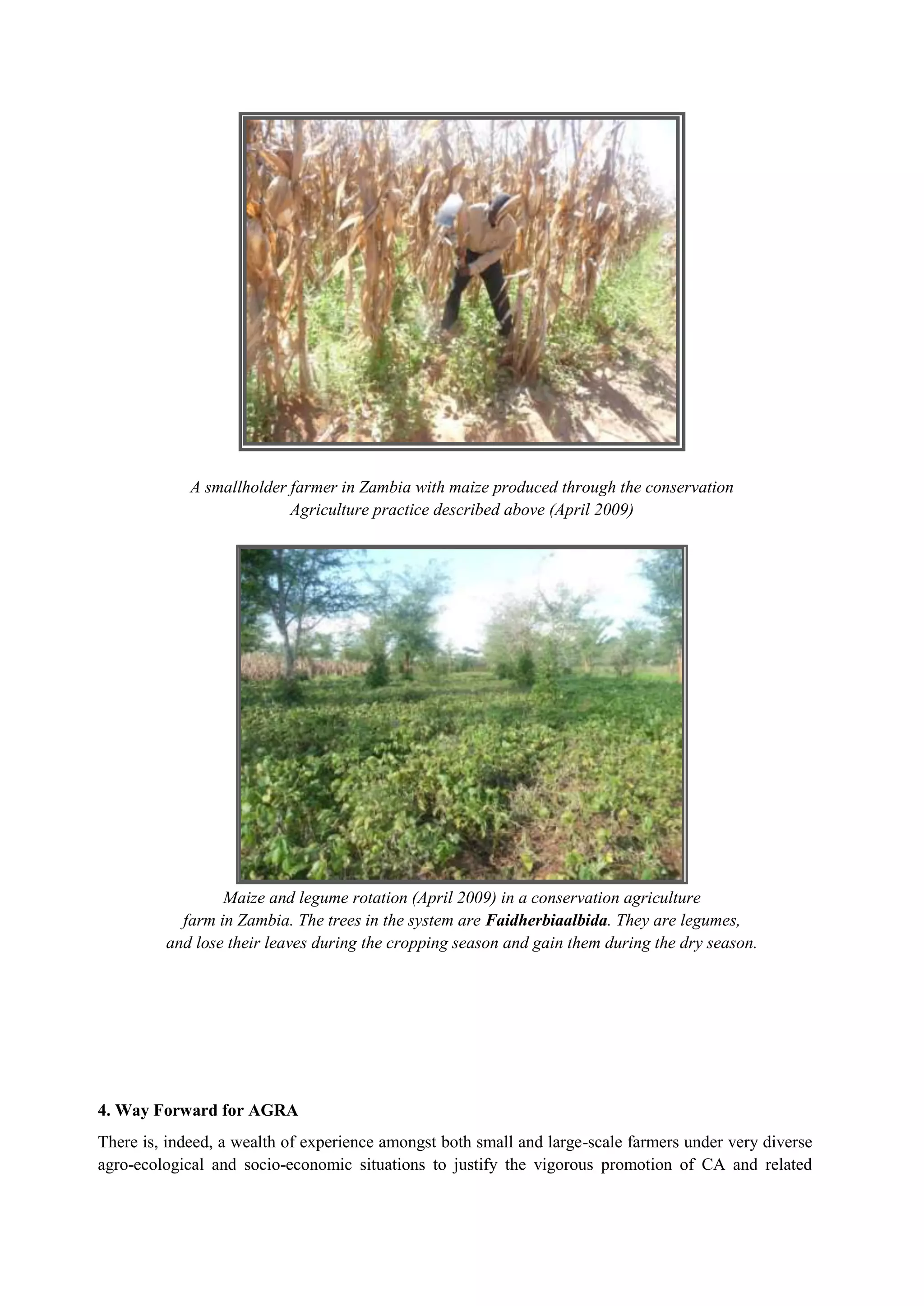 AGRA: Experiences and capabilities in Africa