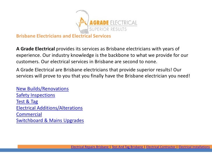 Electrical Solutions Electrical Contractors Electrician Brisbane