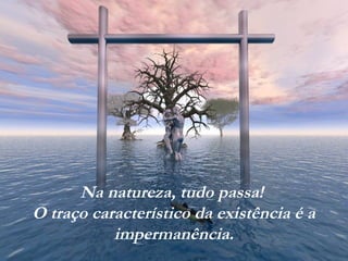Na natureza, tudo passa!
O traço característico da existência é a
impermanência.
 
