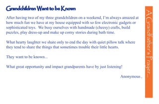 A Grandfather's Prayer