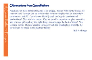 A Grandfather's Prayer
