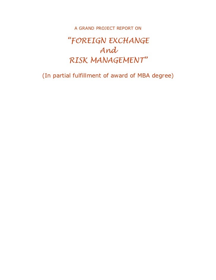 Foreign trading system project report