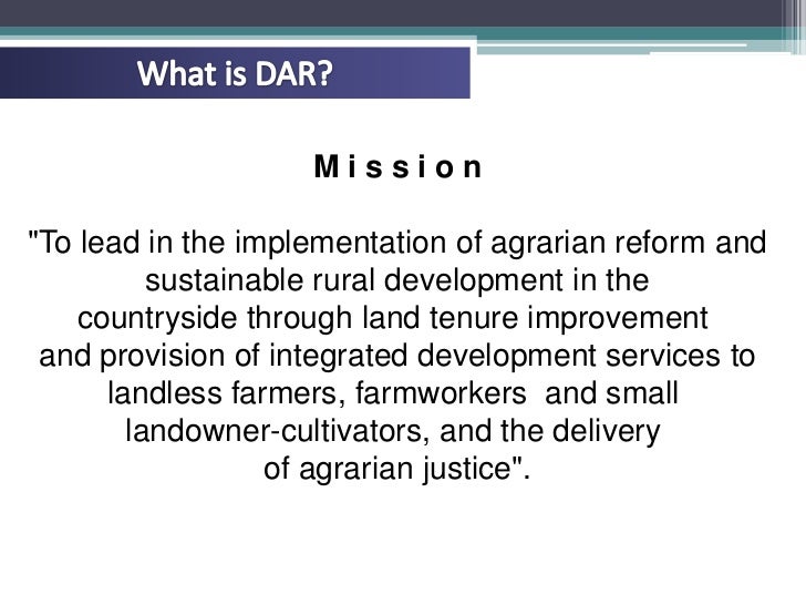 Agrarian Reform in the Philippines
