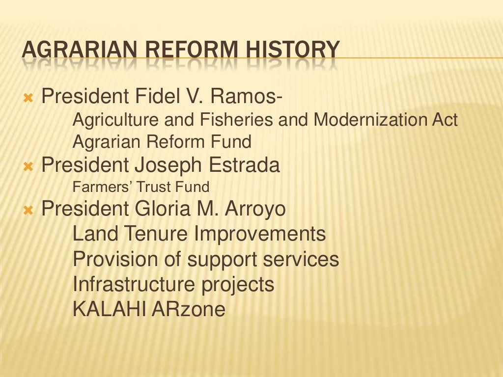 Agrarian reform