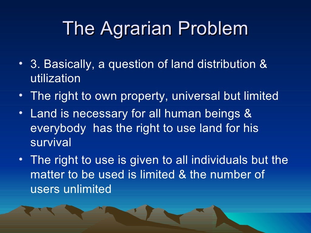 Agrarian reform in the philippines