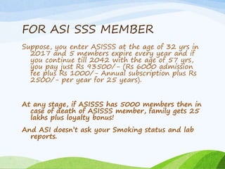 Social Security Scheme - The Association of Surgeons of India | PPTX