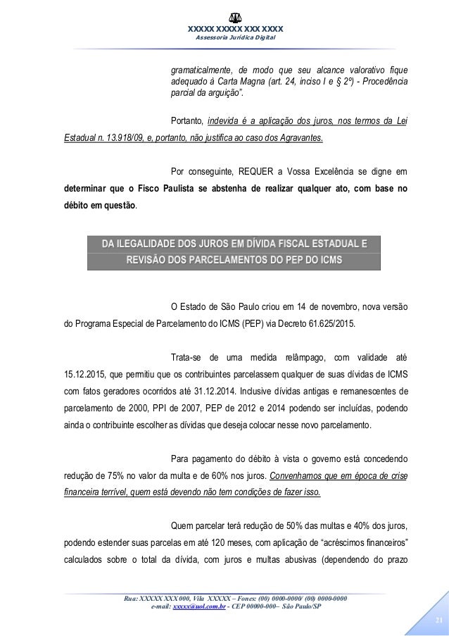 Agravo de Instrumento Cc Efeito Ativo