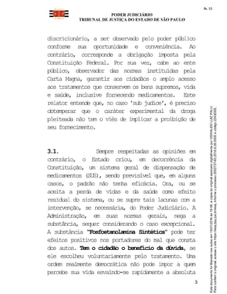 Agravo liminar fosfoetanolamina