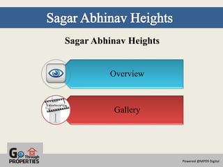 Sagar Abhinav Heights


          Overview



          Gallery




                        Powered @MP09 Digital
 