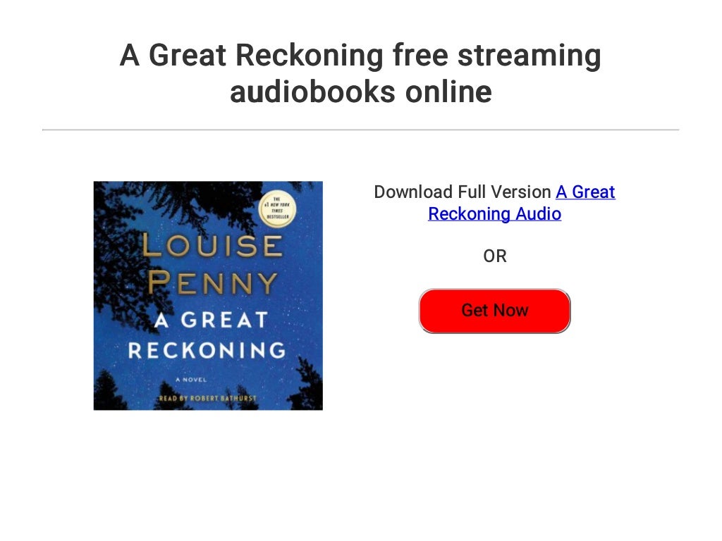 A Great Reckoning free streaming audiobooks online