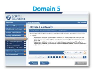 AGREE II Instrument: Assessment of the Quality of Clinical Practice ...