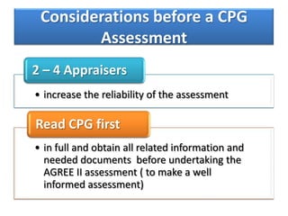AGREE II Instrument: Assessment of the Quality of Clinical Practice ...