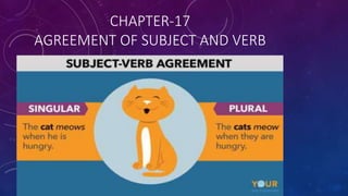 CHAPTER-17
AGREEMENT OF SUBJECT AND VERB
 