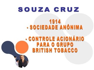 1914 - SOCIEDADE ANÔNIMA - CONTROLE ACIONÁRIO  PARA O GRUPO  BRITISH TOBACCO SOUZA CRUZ 