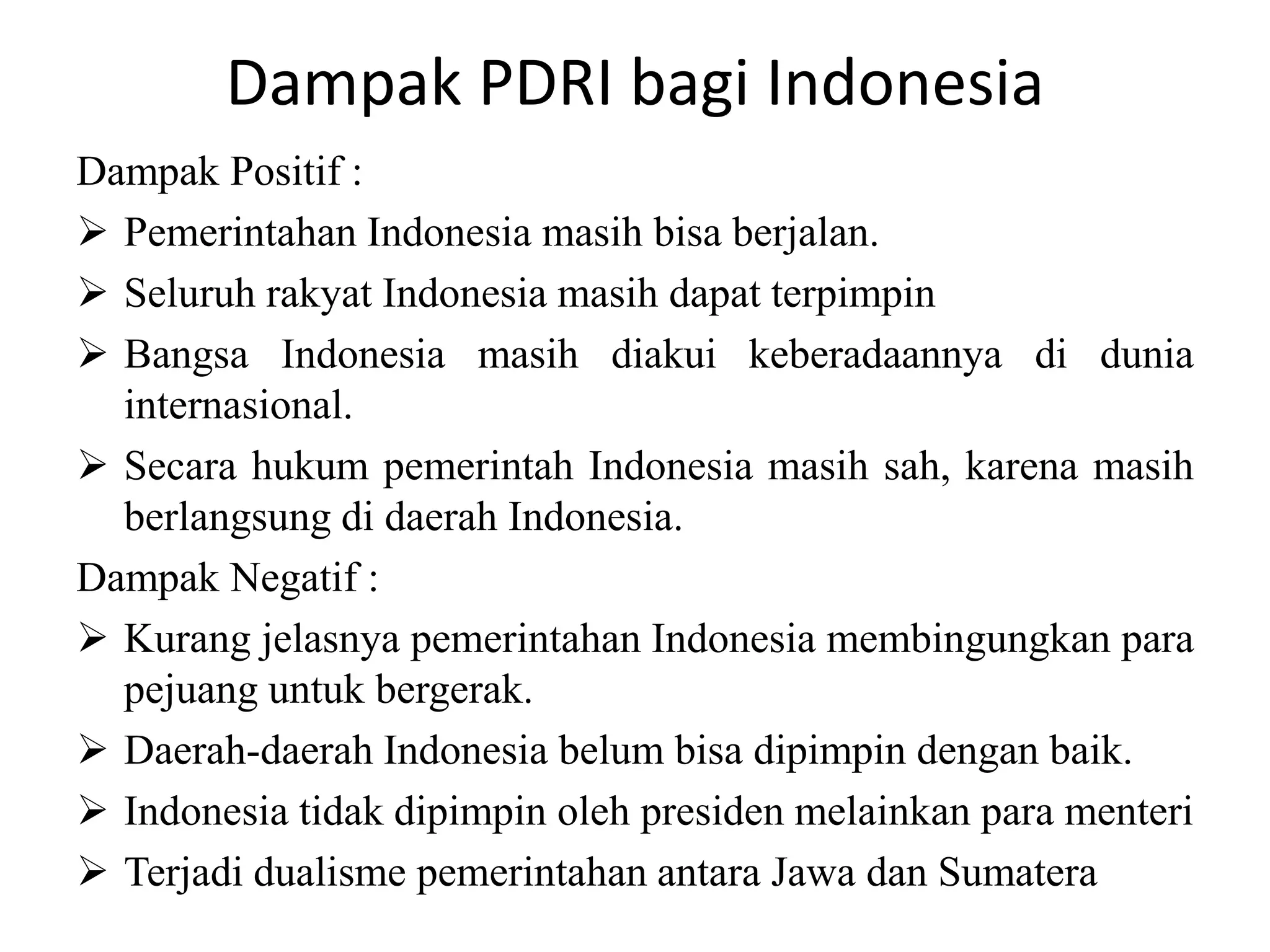 Rustum Pdri Agresi Militer Belanda II dan PDRI | PPTX