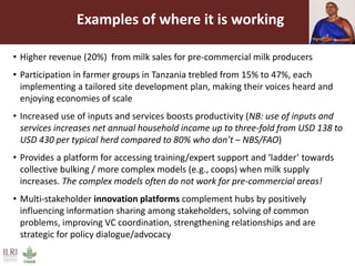 Growing commercial dairying in pre-commercial areas [Tanzania]