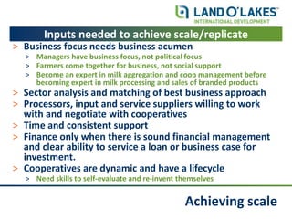 Cooperative models to transform dairy value chains in Southern Africa