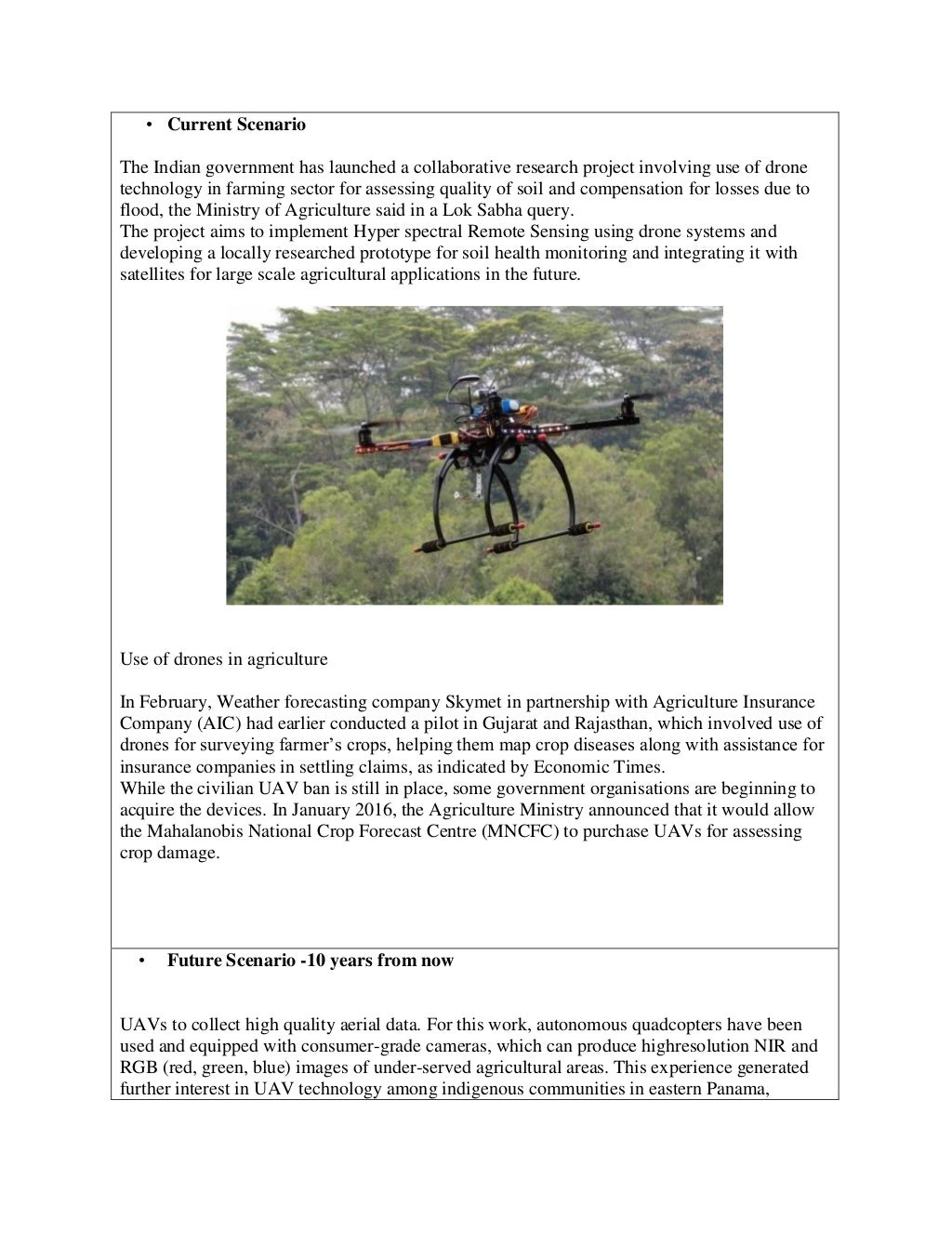 agriculture drone research paper