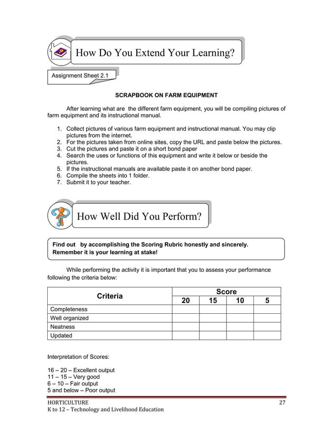 Agri Crops Learners Module Pdf