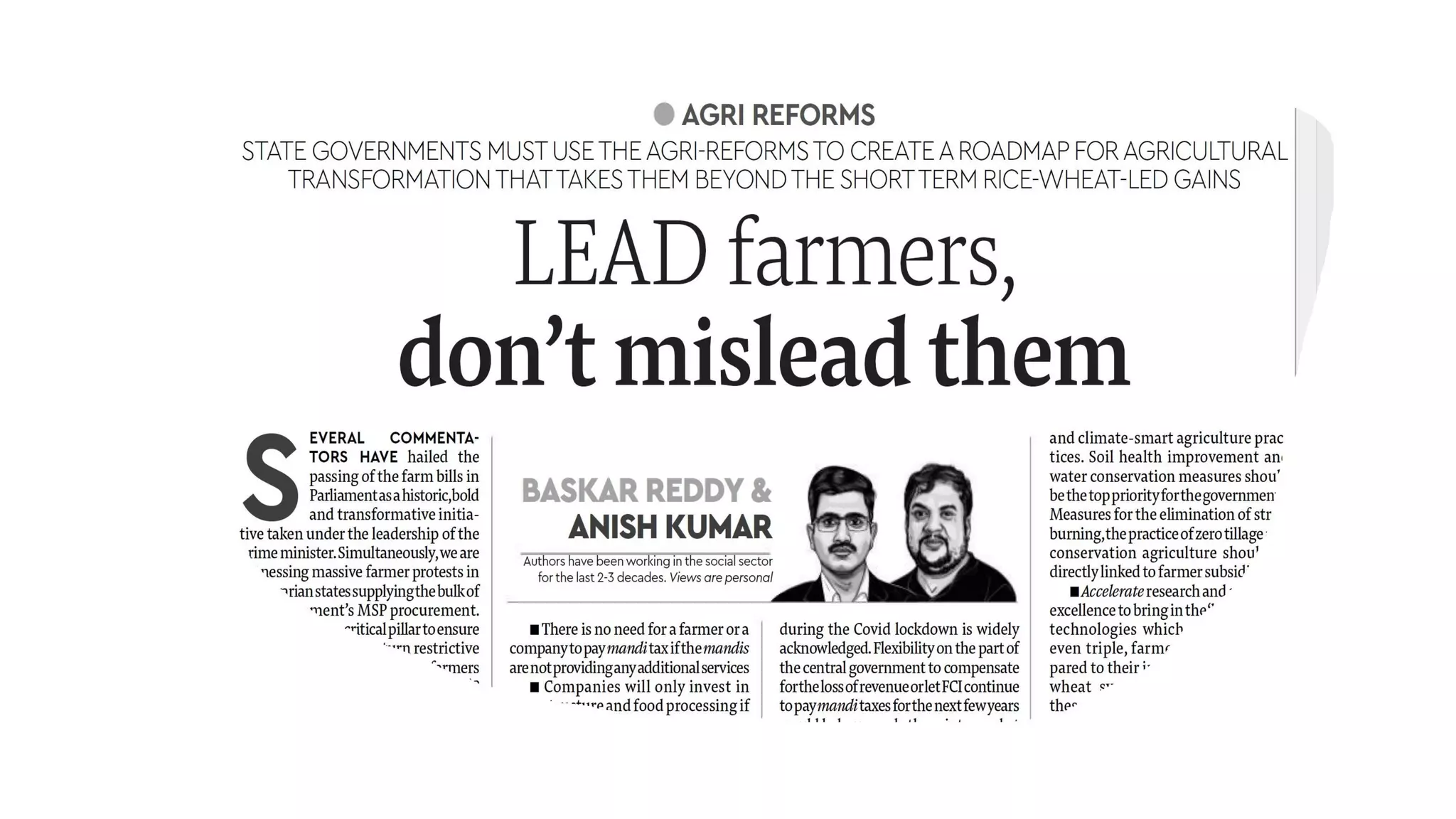 Agri reforms-2021