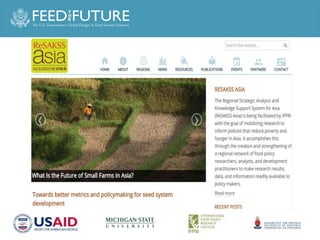 Agricultural or Food System Transformation in Asia ?