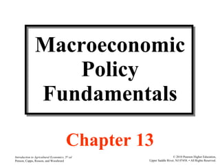 Macroeconomic Policy Fundamentals Chapter 13 