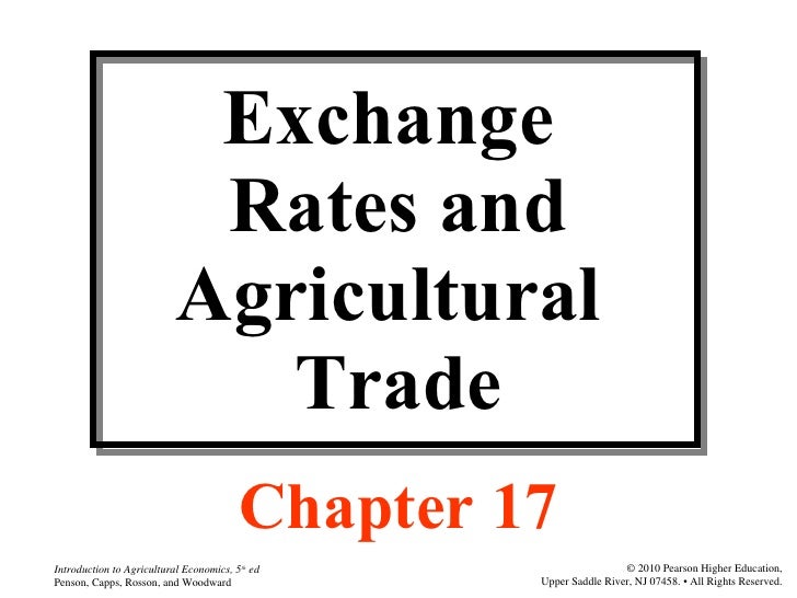 Exchange rate and trade