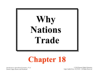 Why  Nations  Trade Chapter 18 