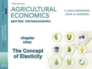 chapter nine: The Concept of Elasticity part two: microeconomics 