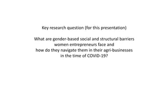 The pandemic and women in agribusiness in Myanmar and Vietnam: Insights from in-depth-interviews with small- and medium-scale entrepreneurs  
