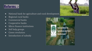 Agriculture and rural credit growth in India | PDF