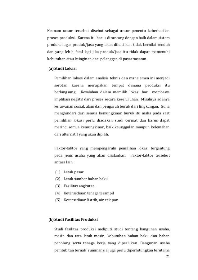Agribisnis Pembibitan Ternak Ruminasi