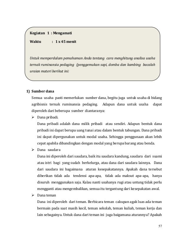 awal pinjaman modal tanpa usaha jaminan Pedaging Ruminasia Ternak Agribisnis