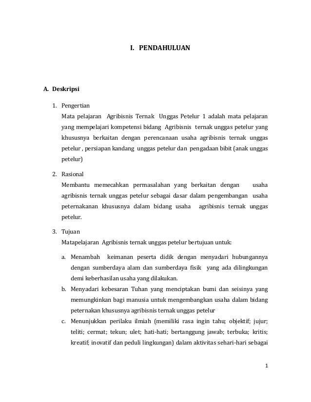 Agribisnis Ternak Unggas Petelur