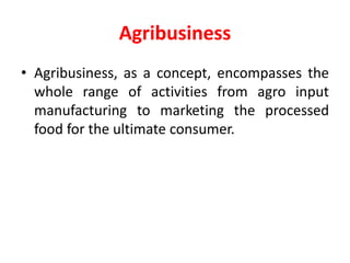 Introduction to Agribusiness Management | PPTX