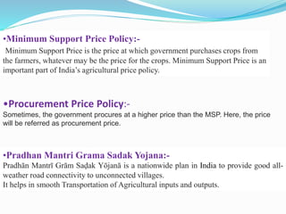 Agribusiness policies in india