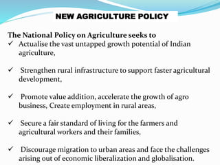 Agribusiness policies in india