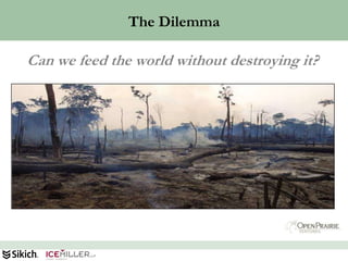 The Dilemma

Can we feed the world without destroying it?




                                               46
 