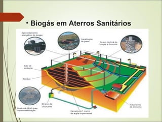 • Biogás em Aterros Sanitários
 