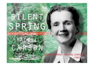 SILENT SPRING – RACHEL CARSON
(1962) |25
 