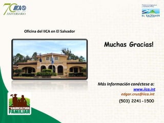 Agricultura familiar el salvador edgar cruz palencia