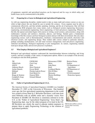 Agricultural And Biomedical Engineering Scope And Opportunities | PDF