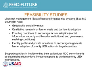 Designing Agricultural Development Investments to Yield Mitigation Co-Benefits in Livestock and Rice Systems